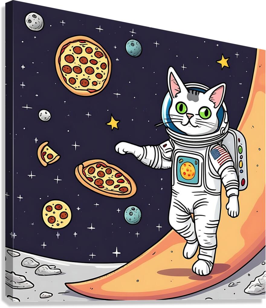 Space Kitty Canvas Print