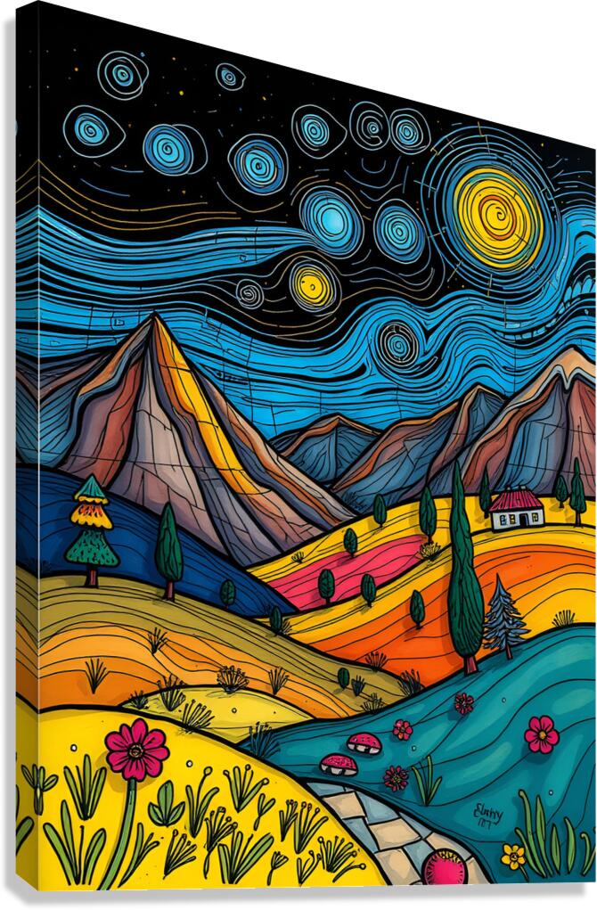 Abstract Landscape Canvas Print
