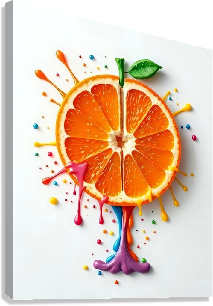 Abstract Orange Canvas Print