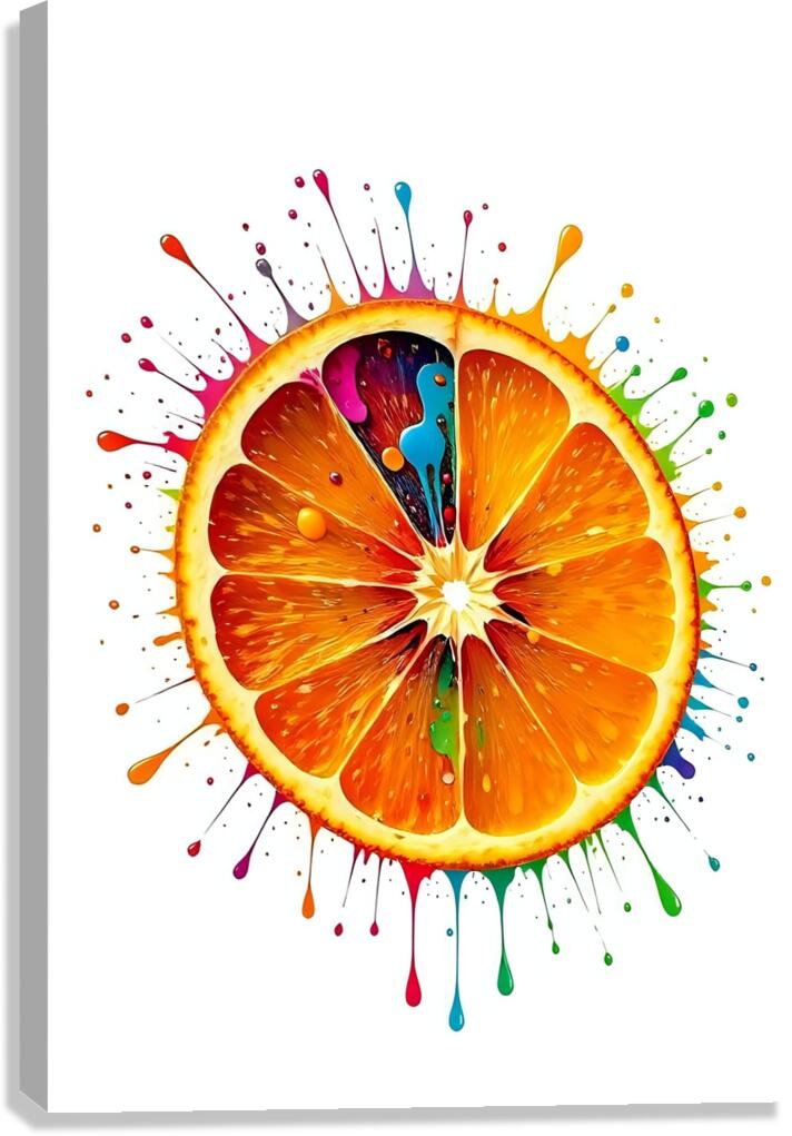 Abstract Orange 12 Canvas Print