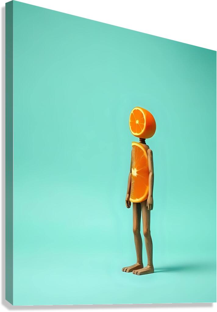 Abstract Orange 3 Canvas Print