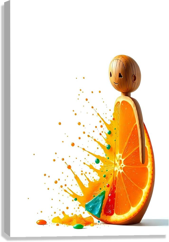 Abstract Orange 2 Canvas Print