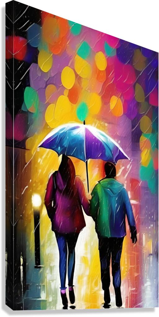 Through the rain 2 Canvas Print