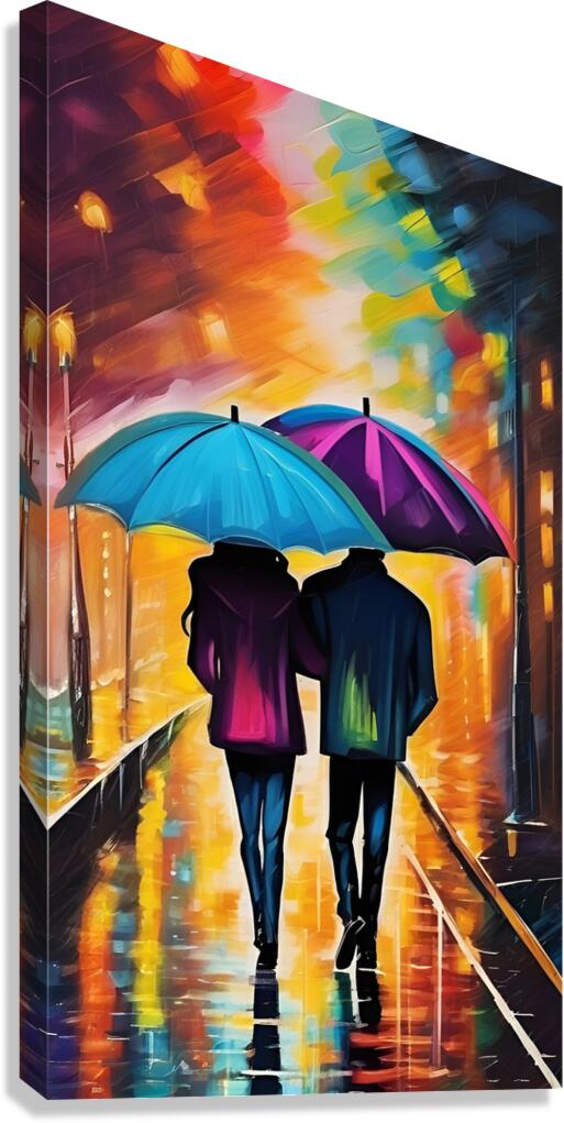 Through the rain 3 Canvas Print