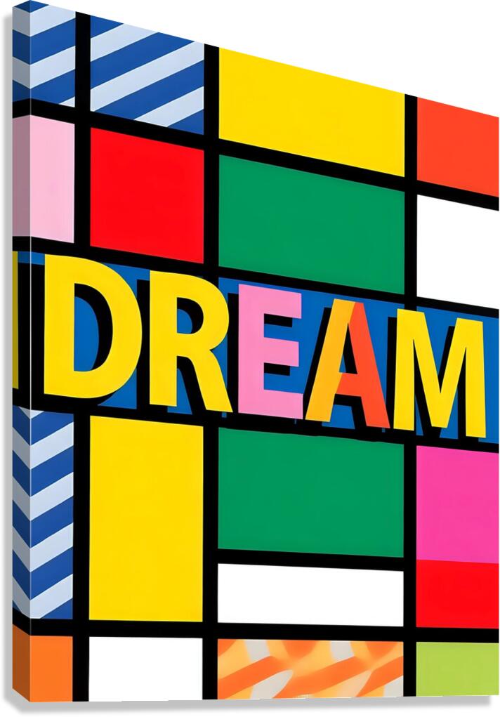 Geometric Dream Composition Canvas Print