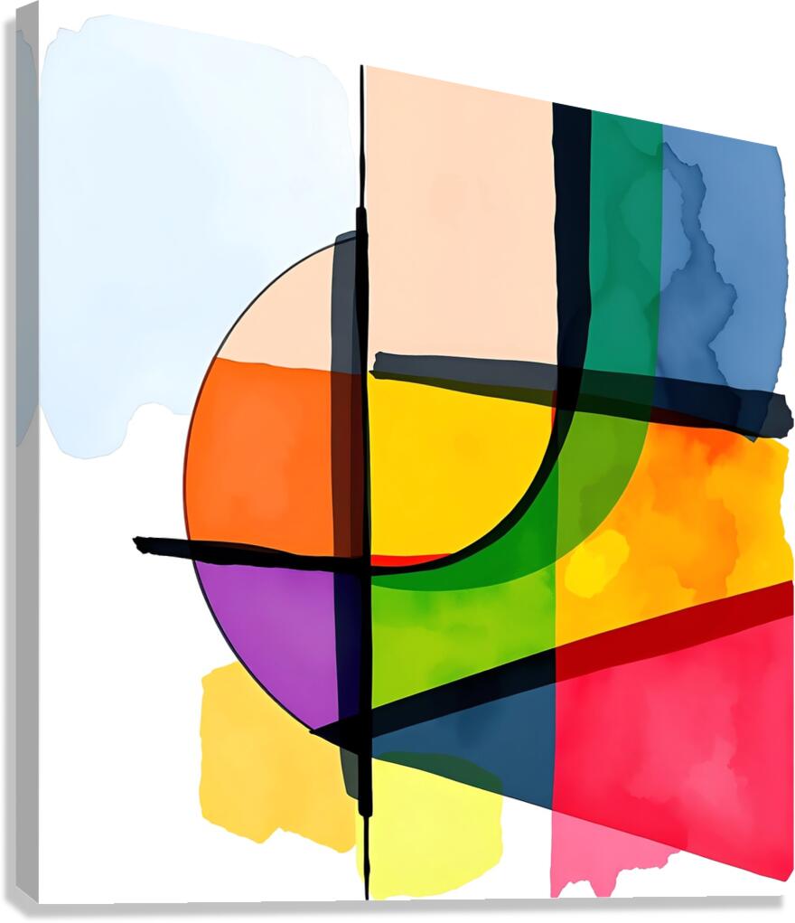 Colorful Geometric Pattern Canvas Print