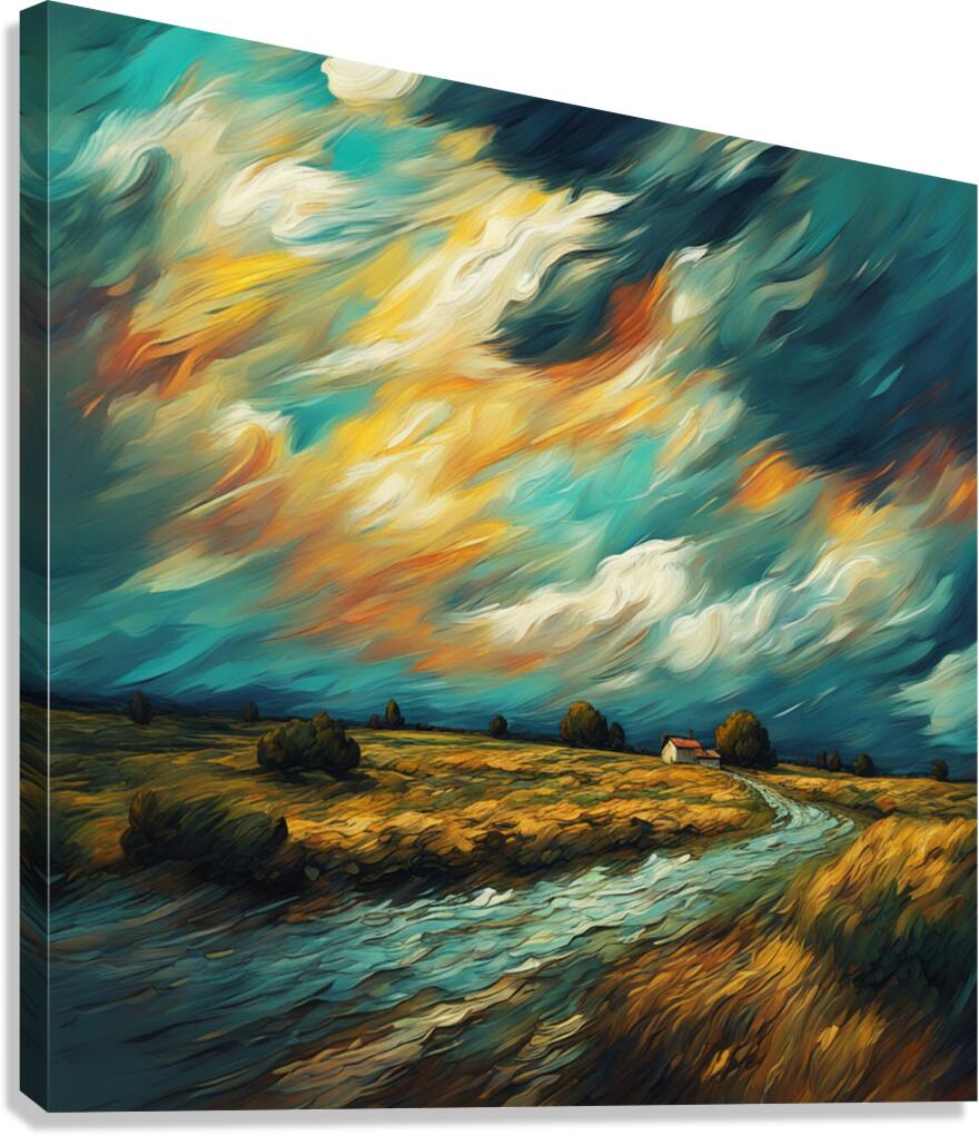 Dramatic Clouds  6 Canvas Print