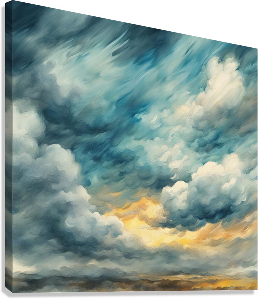 Dramatic Clouds  7 Canvas Print