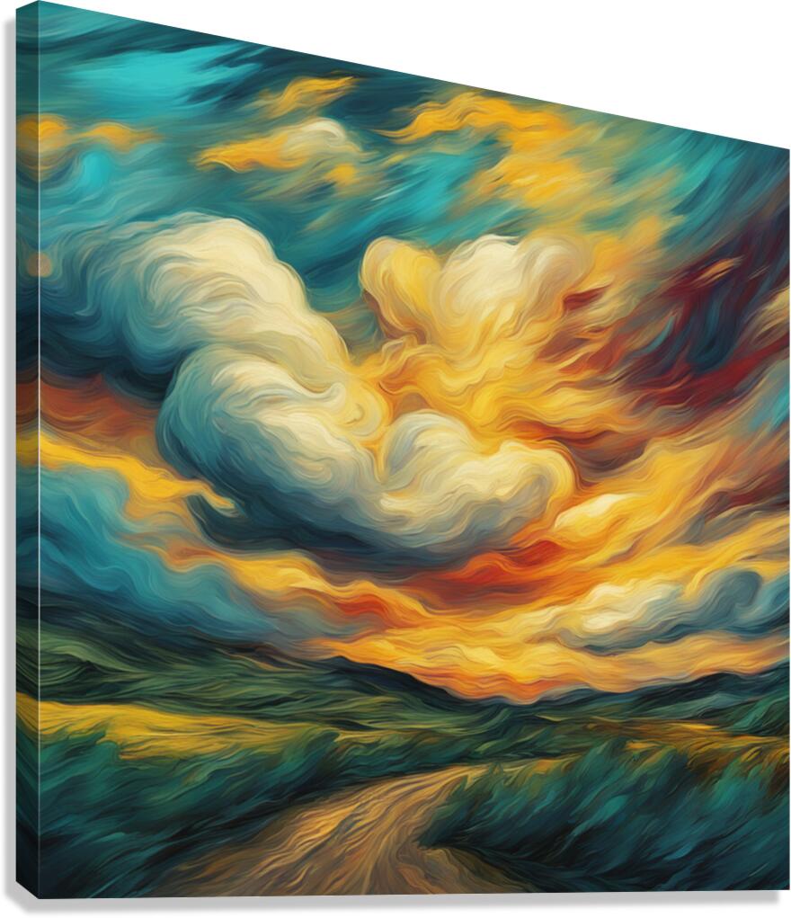 Dramatic Clouds  17 Canvas Print