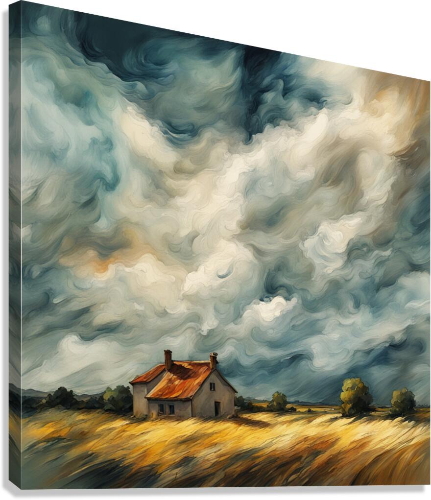 Dramatic Clouds  25 Canvas Print