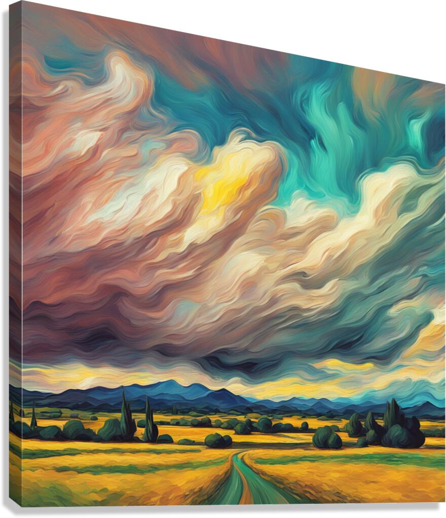 Dramatic Clouds  35 Canvas Print