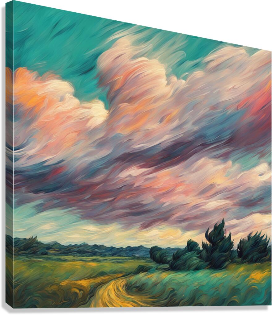 Dramatic Clouds  36 Canvas Print