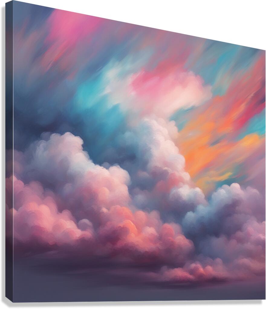 Dramatic Clouds  37 Canvas Print