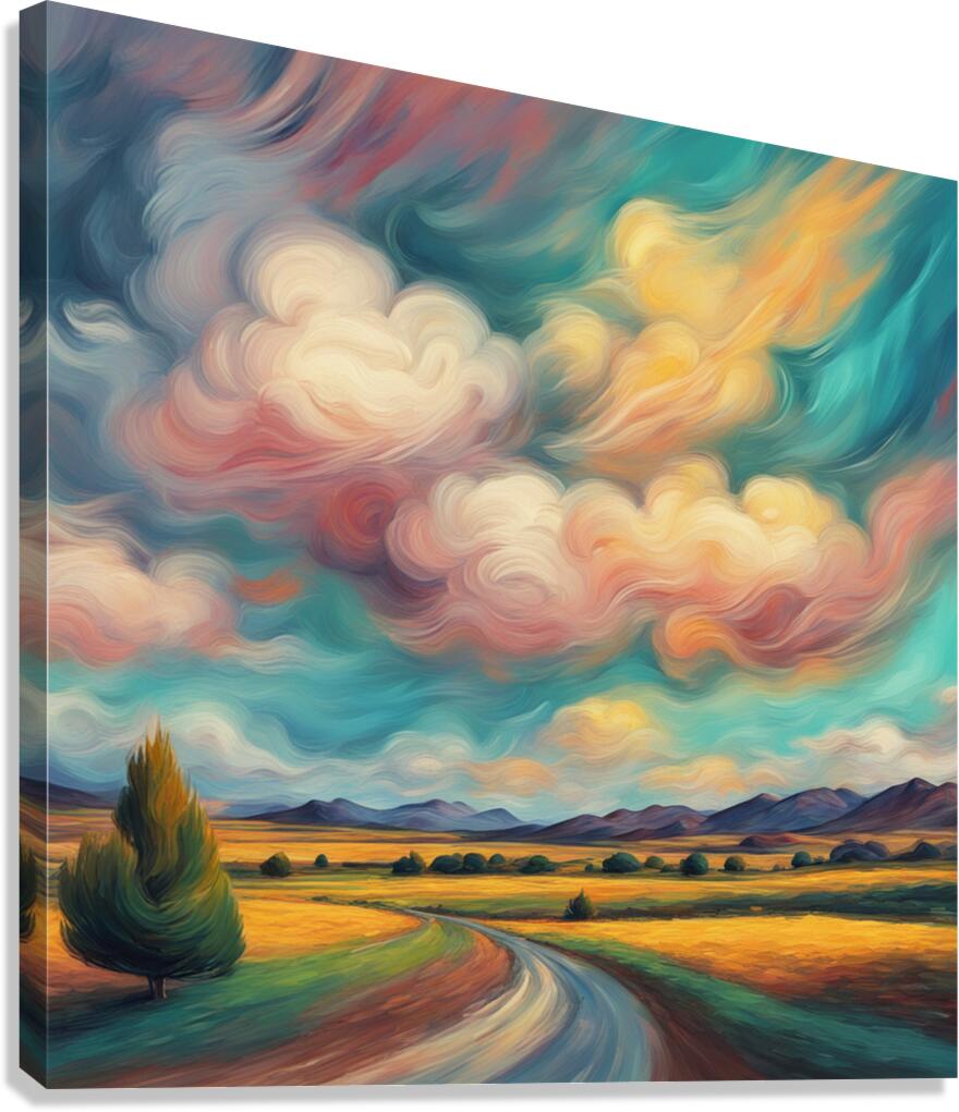 Dramatic Clouds  39 Canvas Print