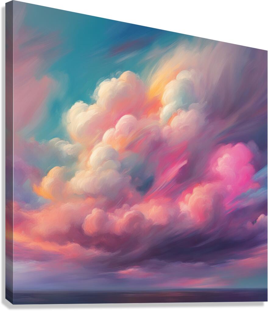 Dramatic Clouds  41 Canvas Print