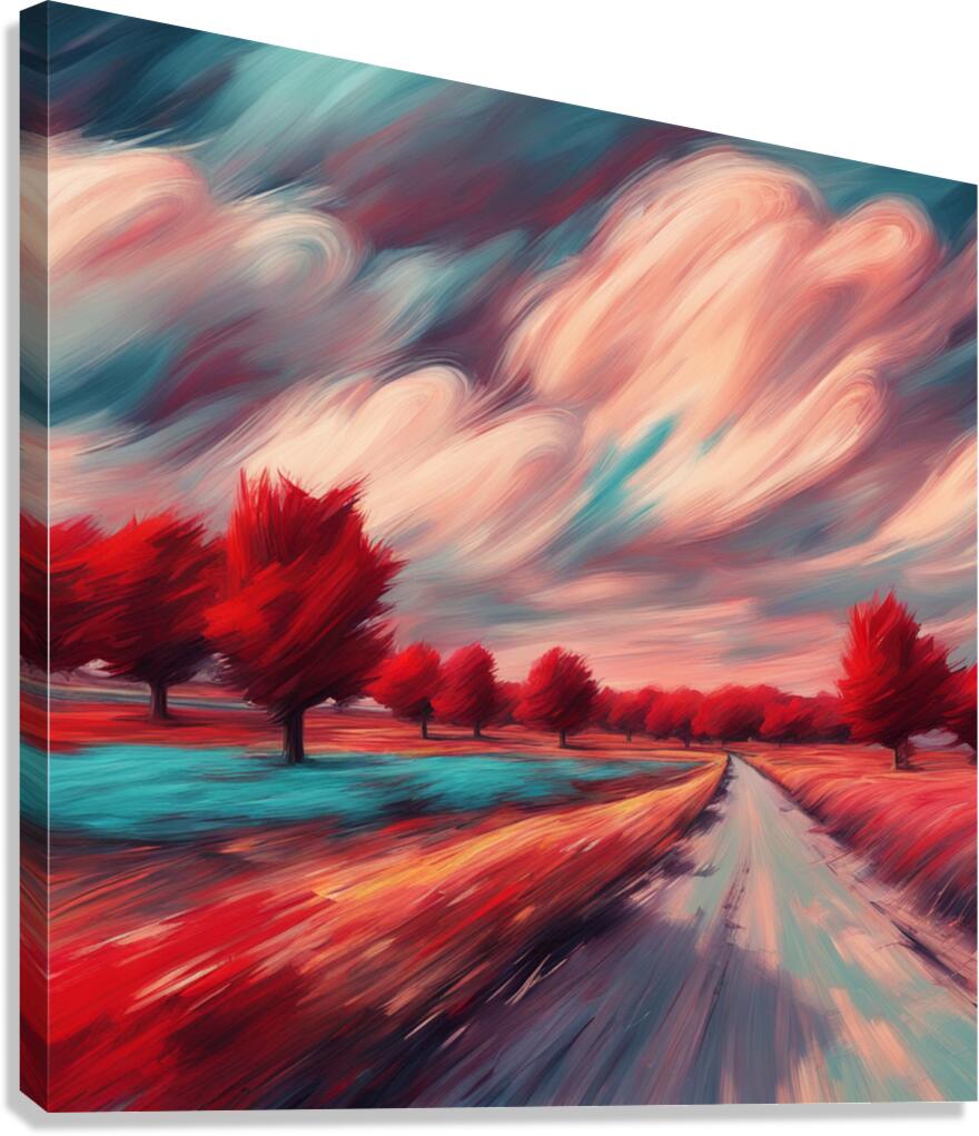Dramatic Clouds  43 Canvas Print