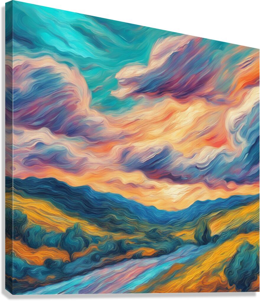 Dramatic Clouds  44 Canvas Print