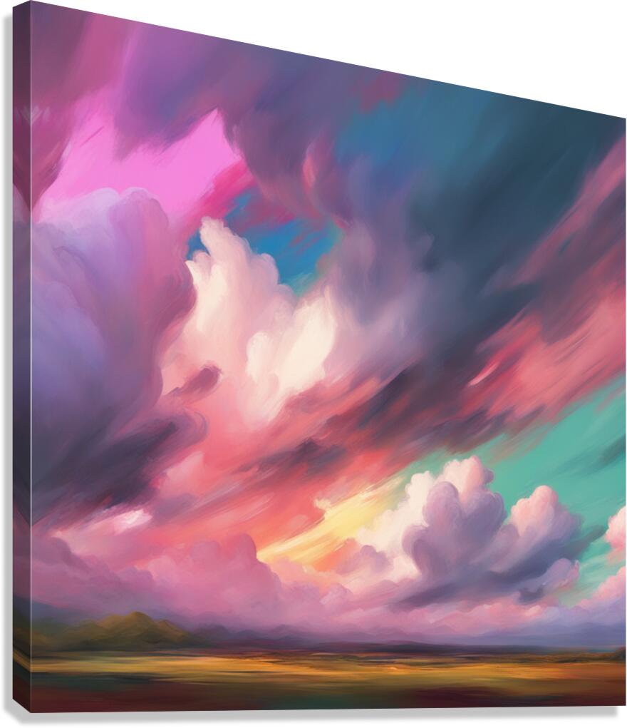 Dramatic Clouds  49 Canvas Print