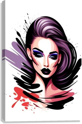 Dark Glamour Canvas Print