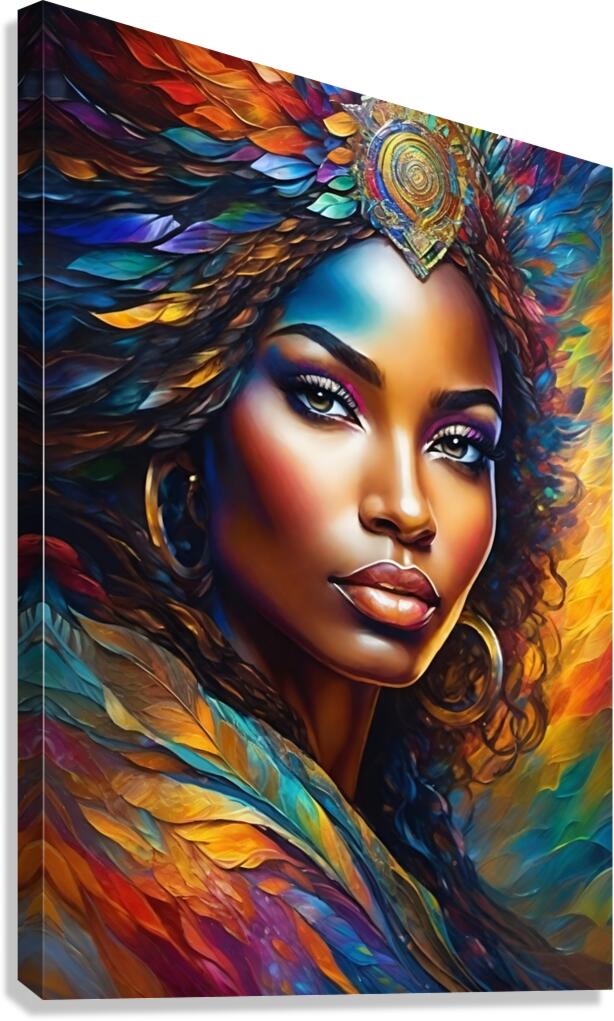 Vibrant Empress Canvas Print