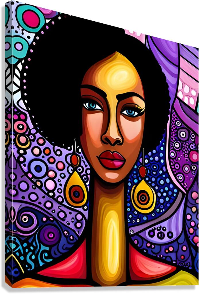 Indigo Gaze Canvas Print