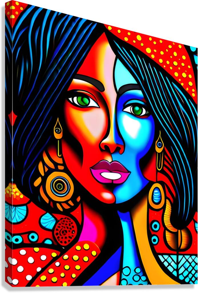 Chromatic Soul Split Canvas Print