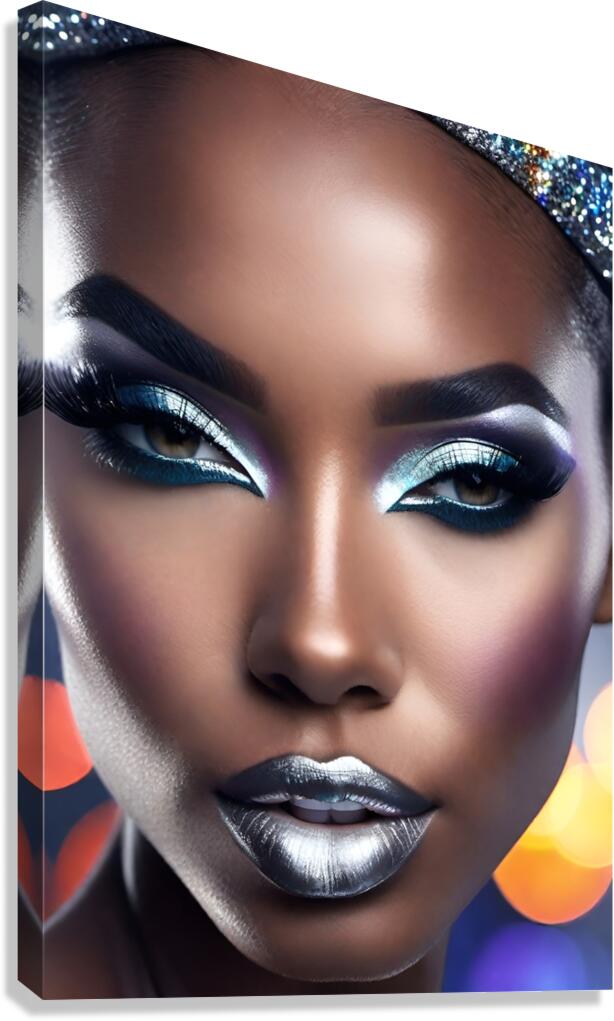 Midnight Shimmer  Canvas Print