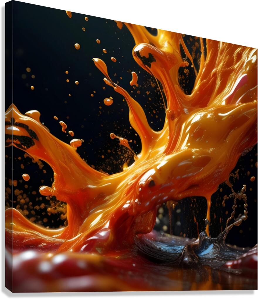 Liquid Splash 2 Canvas Print