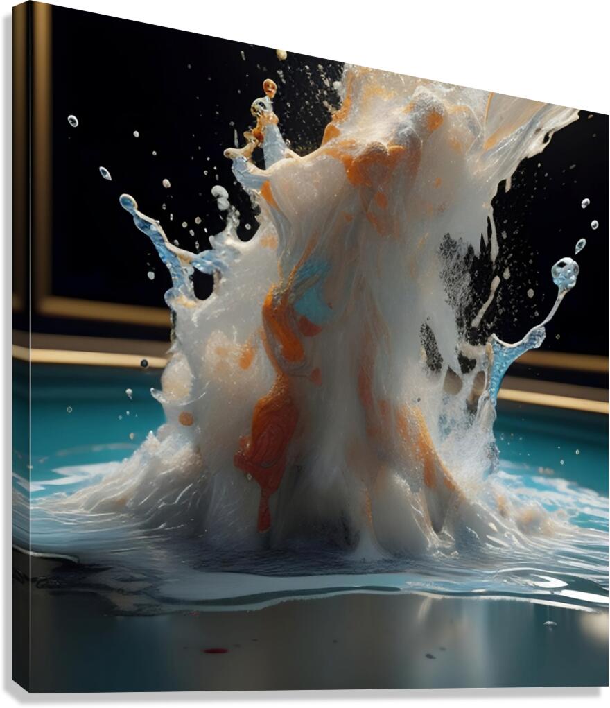 Liquid Splash 4 Canvas Print