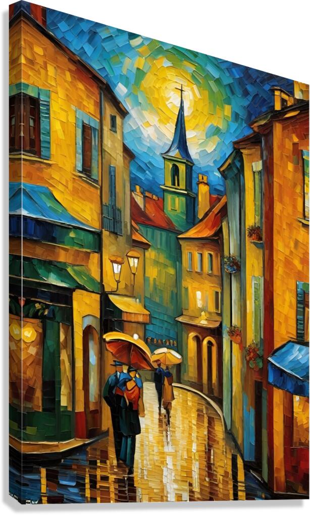 In the rain  Canvas Print
