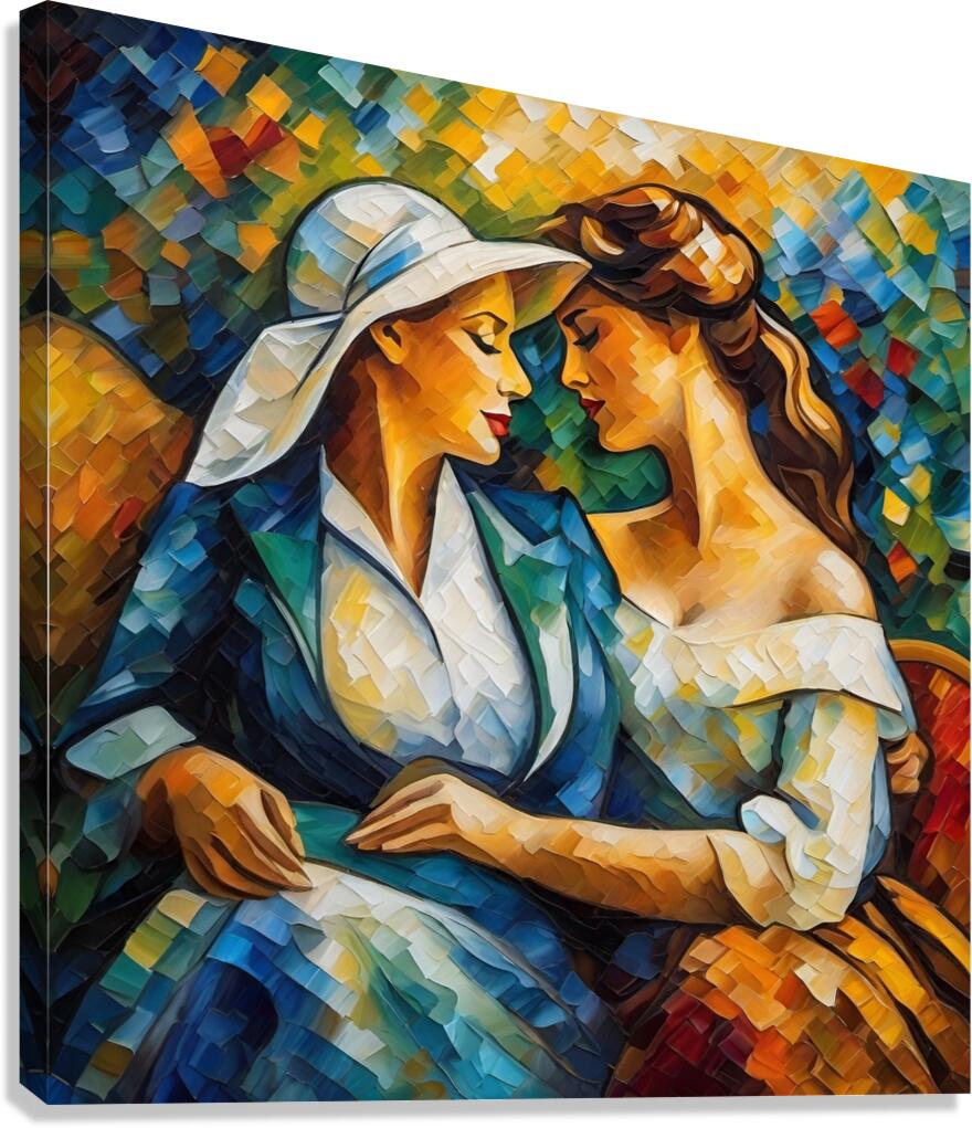 Girlfriends  Canvas Print