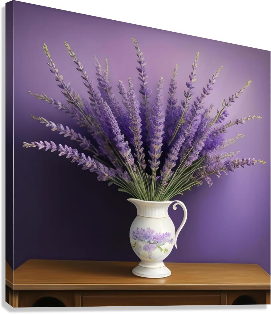 Lavender Pitcher Canvas Print