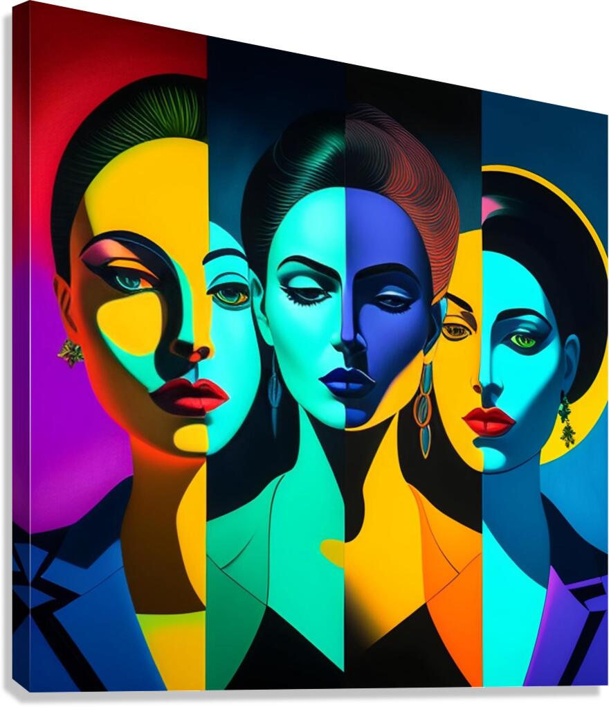 Faces in Focus Canvas Print