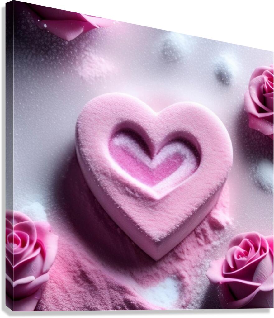 Sugar heart Canvas Print
