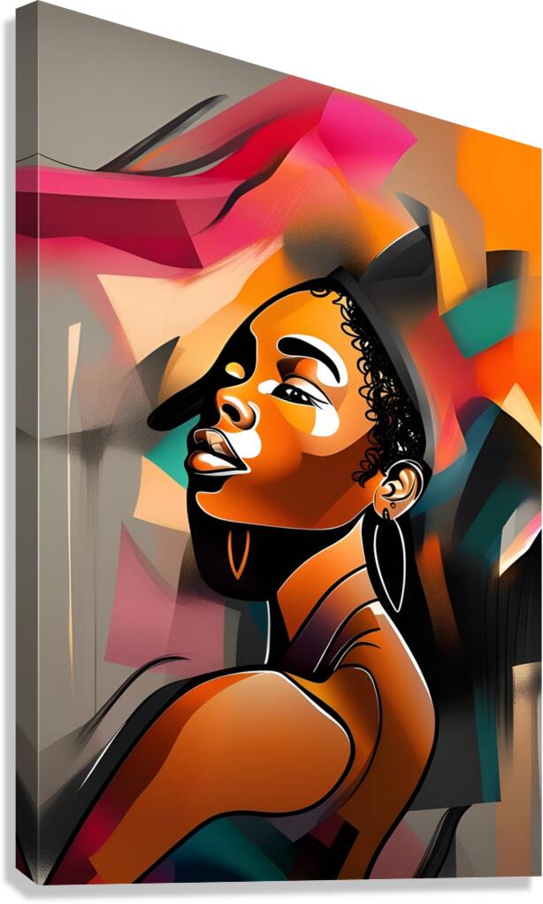 African Lady 23 Canvas Print