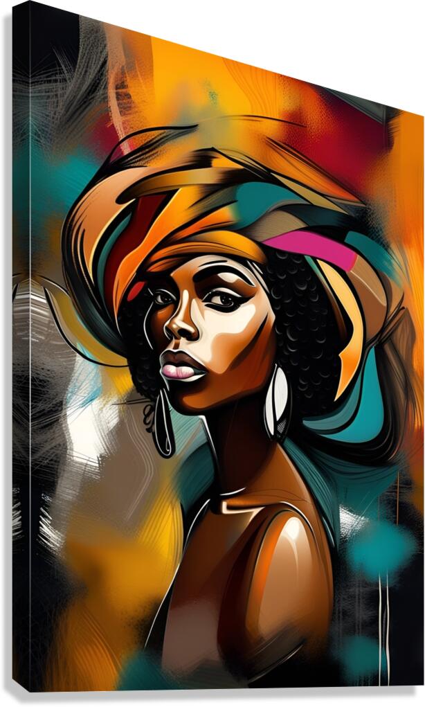 African Lady 40 Canvas Print
