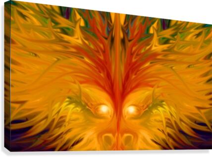 Yellow Dragon Canvas Print