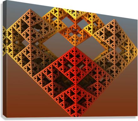 triangles pyramids Canvas Print