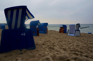 Beach cabins in Rugen baltic sea