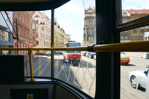 In the Pragues tramway
