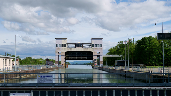 Lock on the Rhine by Cedric Doz