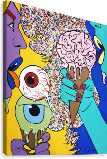 Eye Scream   Canvas Print