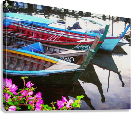 Thai Boats  Canvas Print