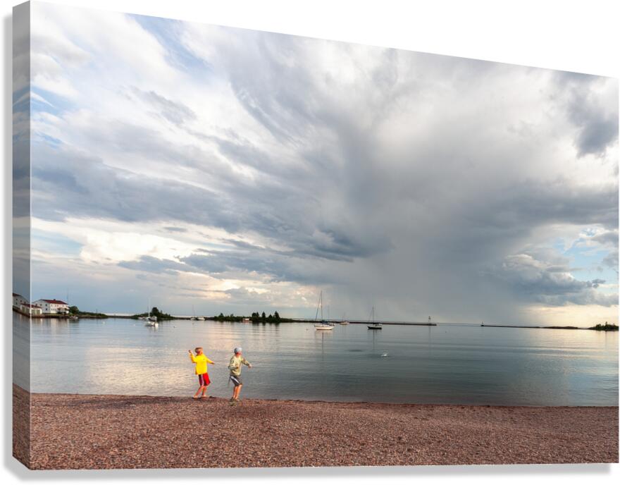 Skimming Stones Canvas Print