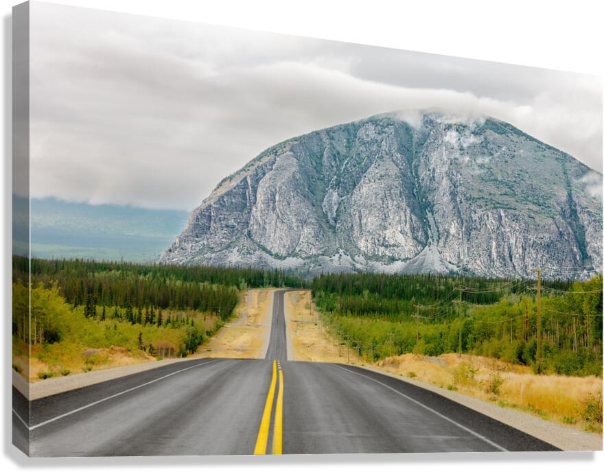 Road & Mountain Canvas Print