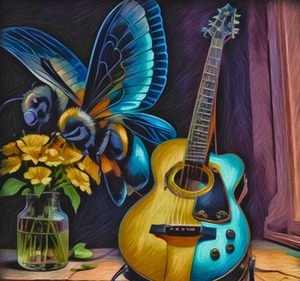 Scent Bee Flower & Guitar