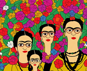 Frida Inspired Drawing