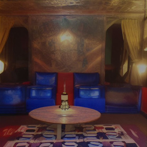 Painting of rum bar
