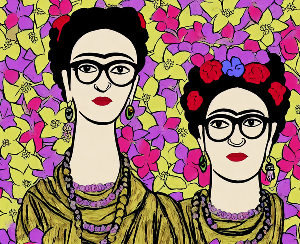 Frida Kahlo Portrait by Ladybug