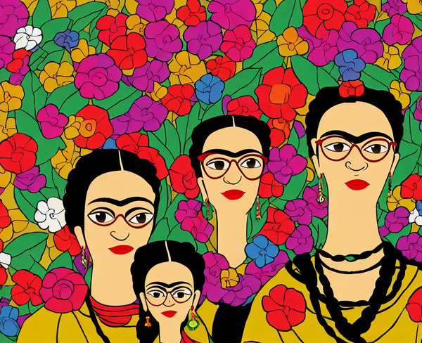 Frida Inspired Drawing Print